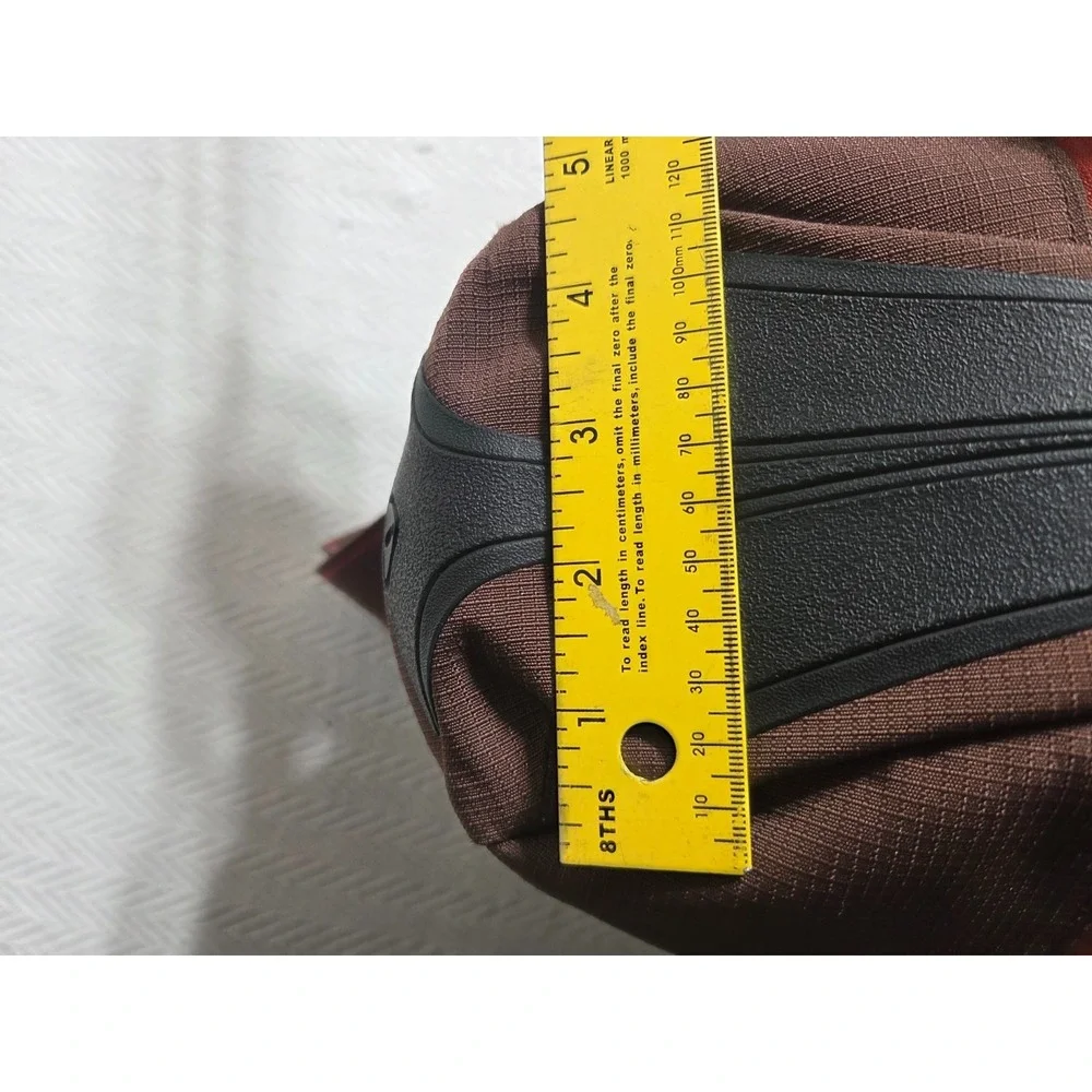 KEEN Hybrid Think Messenger Bag Red Brown Rubber Bottom Crossbody Tote